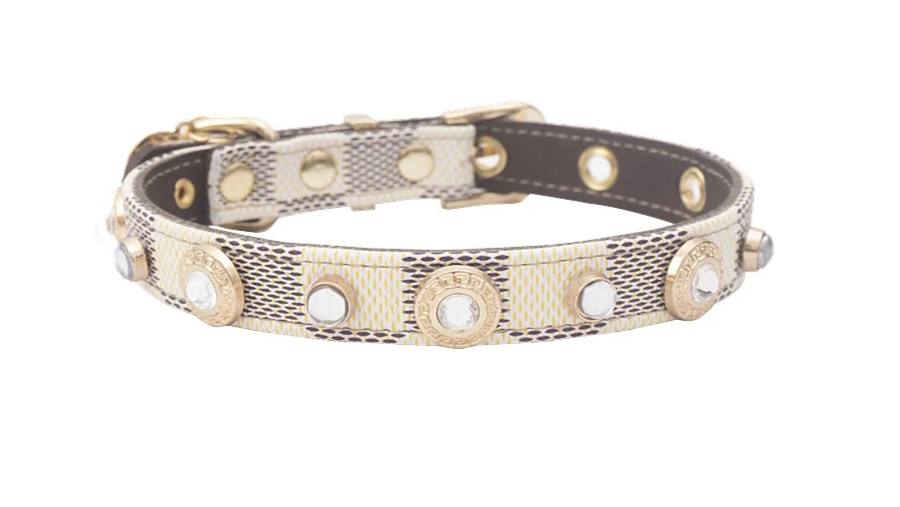 Kołnierz koniczynowy LuckyLuxe– Luksusowa Obojczykowa Obroża z PU