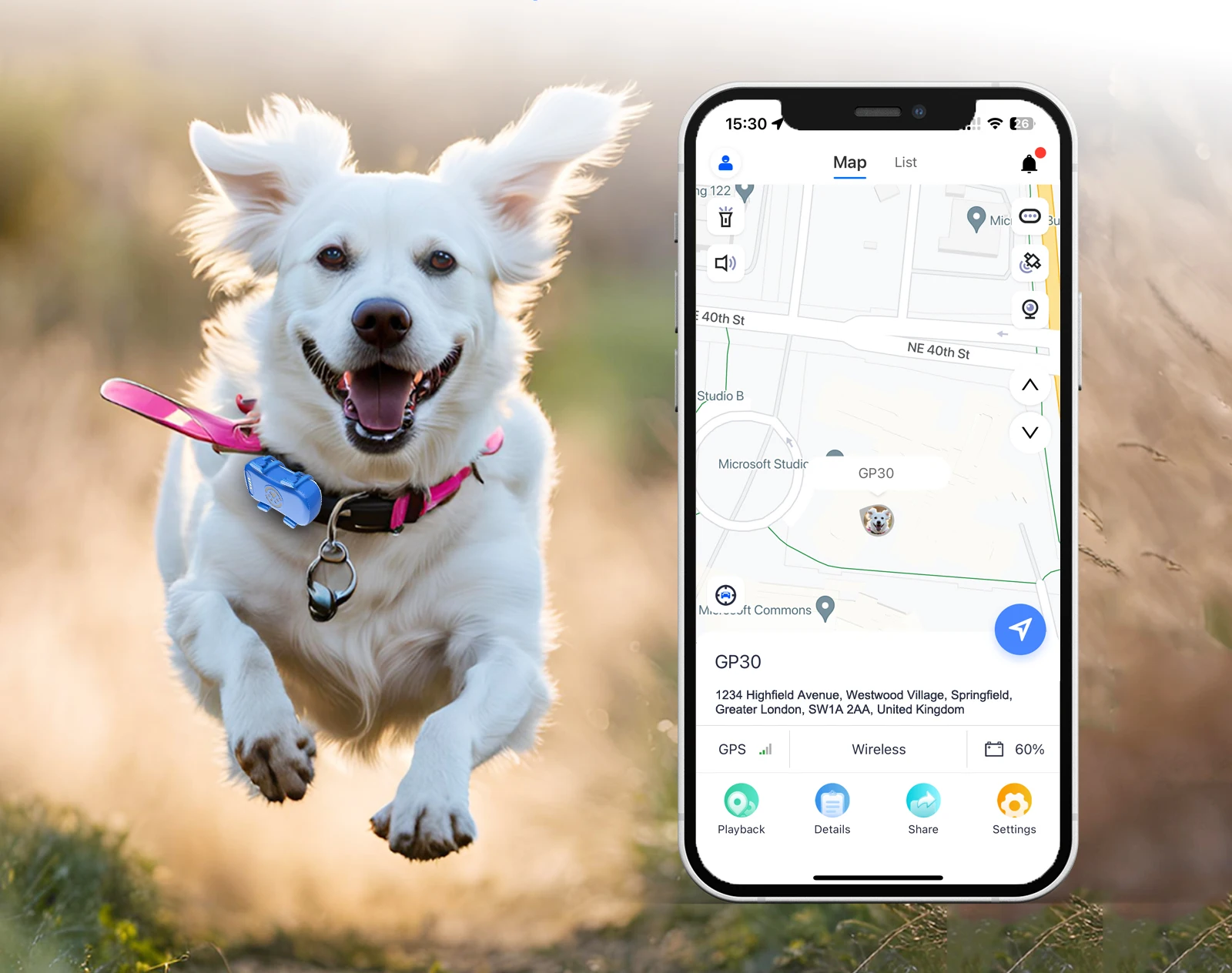 TrackiPet 4G Mini GPS Lokalizator dla Kotów i Psów