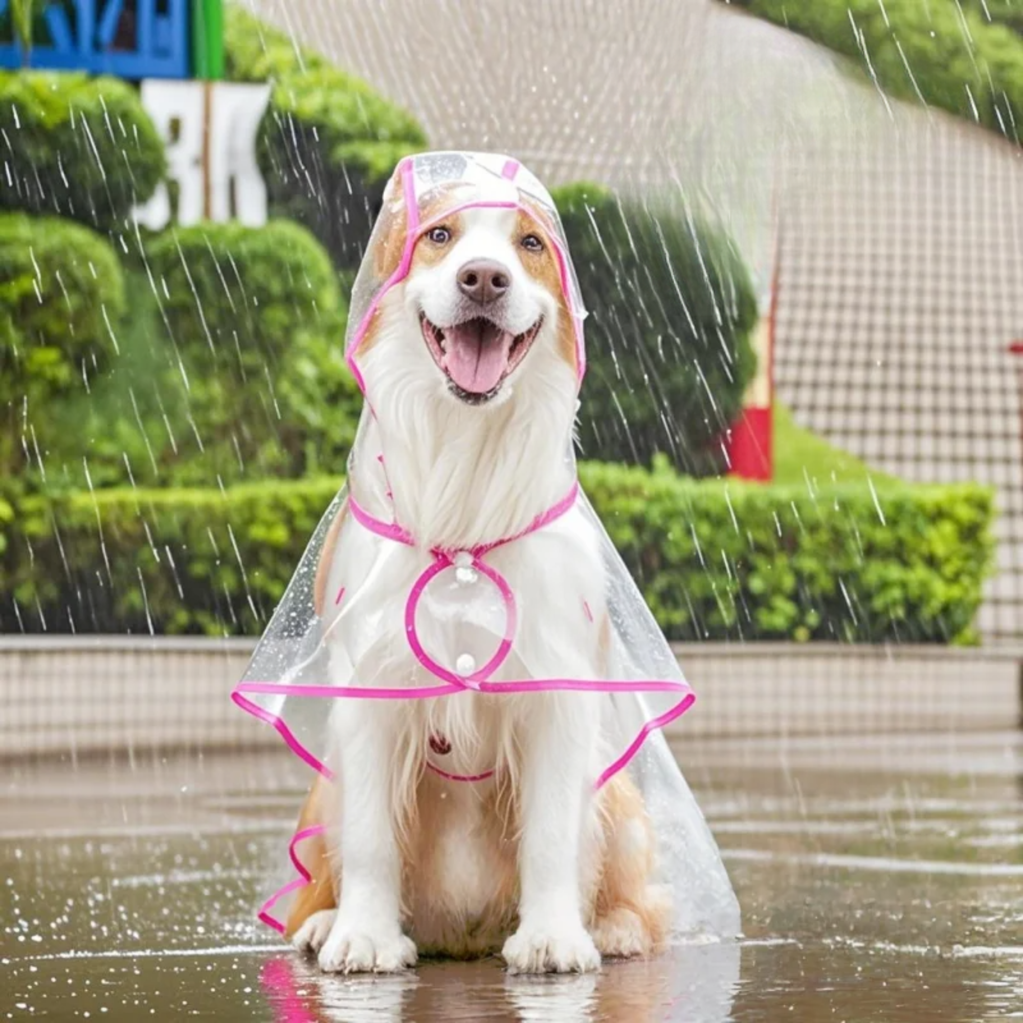 ClearPaw Przezroczysty Płaszcz przeciwdeszczowy dla Psów