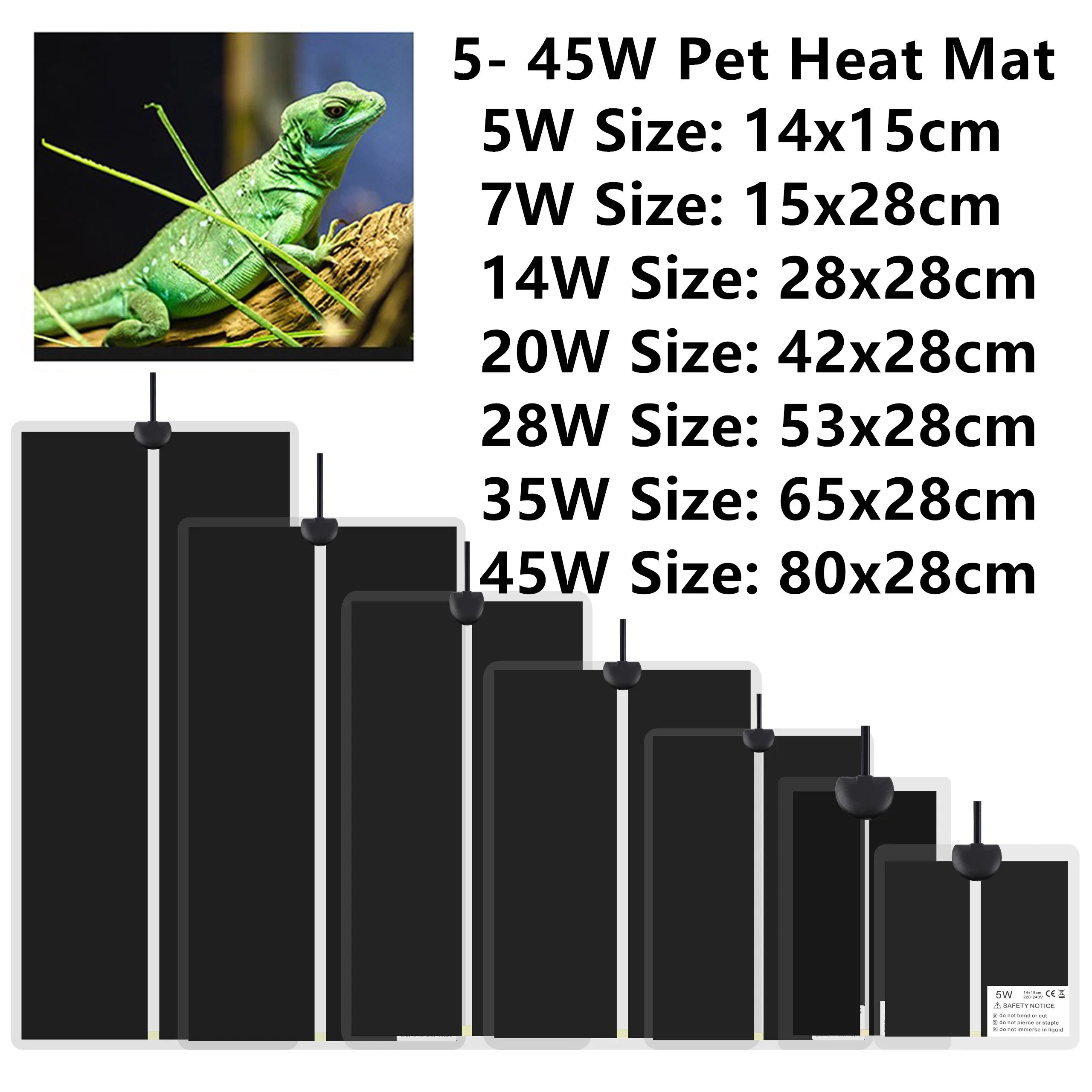 Mata grzewcza do terrarium
