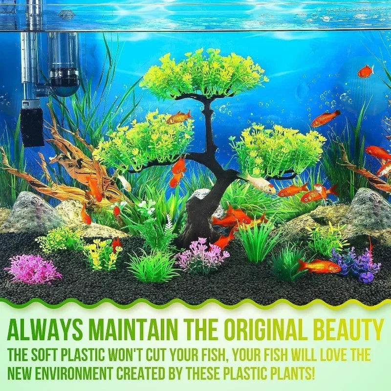 Akwarystyczna plastikowa dekoracja roślinna