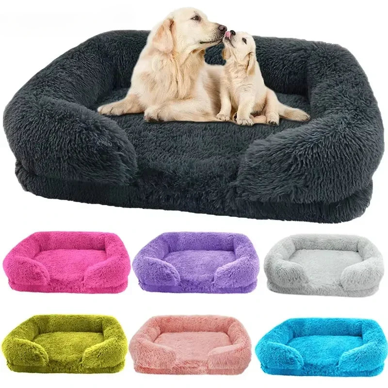 SNOOZY NEST – Luksusowe Zimowe Łóżko dla Psa | Duże, Pranie & Niezwykle Miękkie