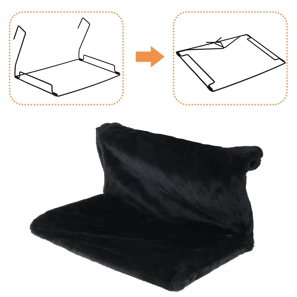 Radiator Kattenbed – Fleece Hamak z Metalową Ramą – 46x30x25 cm