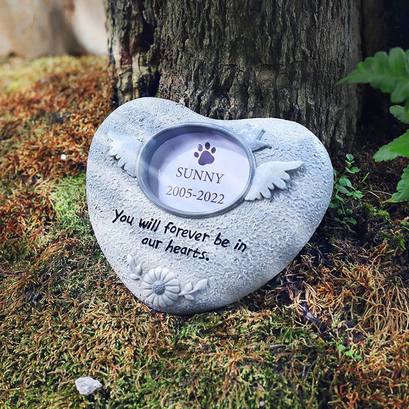 EternalPaw – Kreatywna Epoksydowa Pamiątkowa Płyta dla Zwierząt z Ramką na Zdjęcie