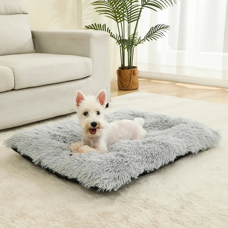 PawHaven Luxe Pluche Łóżko dla Psów i Kotów