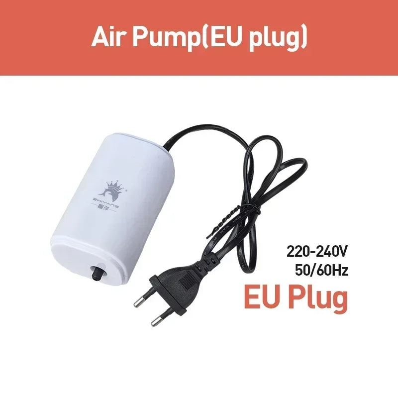 Akwariowa pompka powietrza 3W ultracicha – 3 l/min – tworzywo sztuczne – wtyczka EU