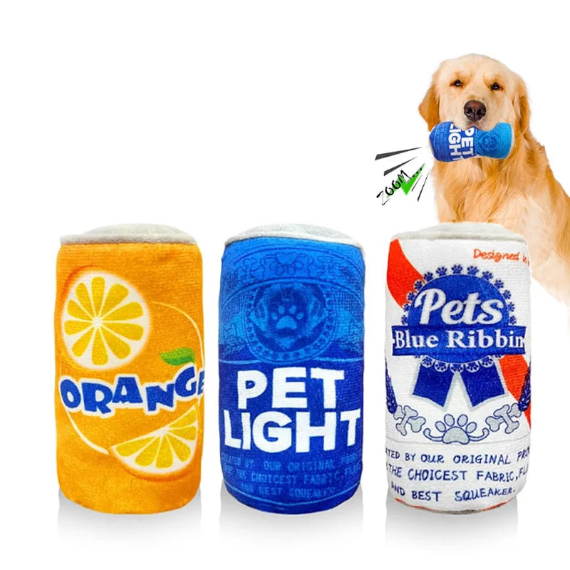 ChewVino Pluszowa Zabawka dla Psa – Butelka Wina z Dźwiękiem