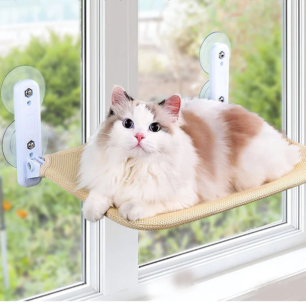 Kattenhangmatdoek Beżowy lub Szary – Siatka & Plusz – 52×30 lub 45×30 cm