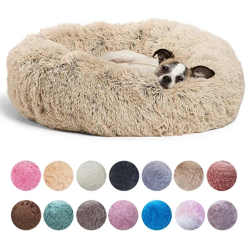 SnugNest Luxe Okrągły Koszyk dla Zwierząt