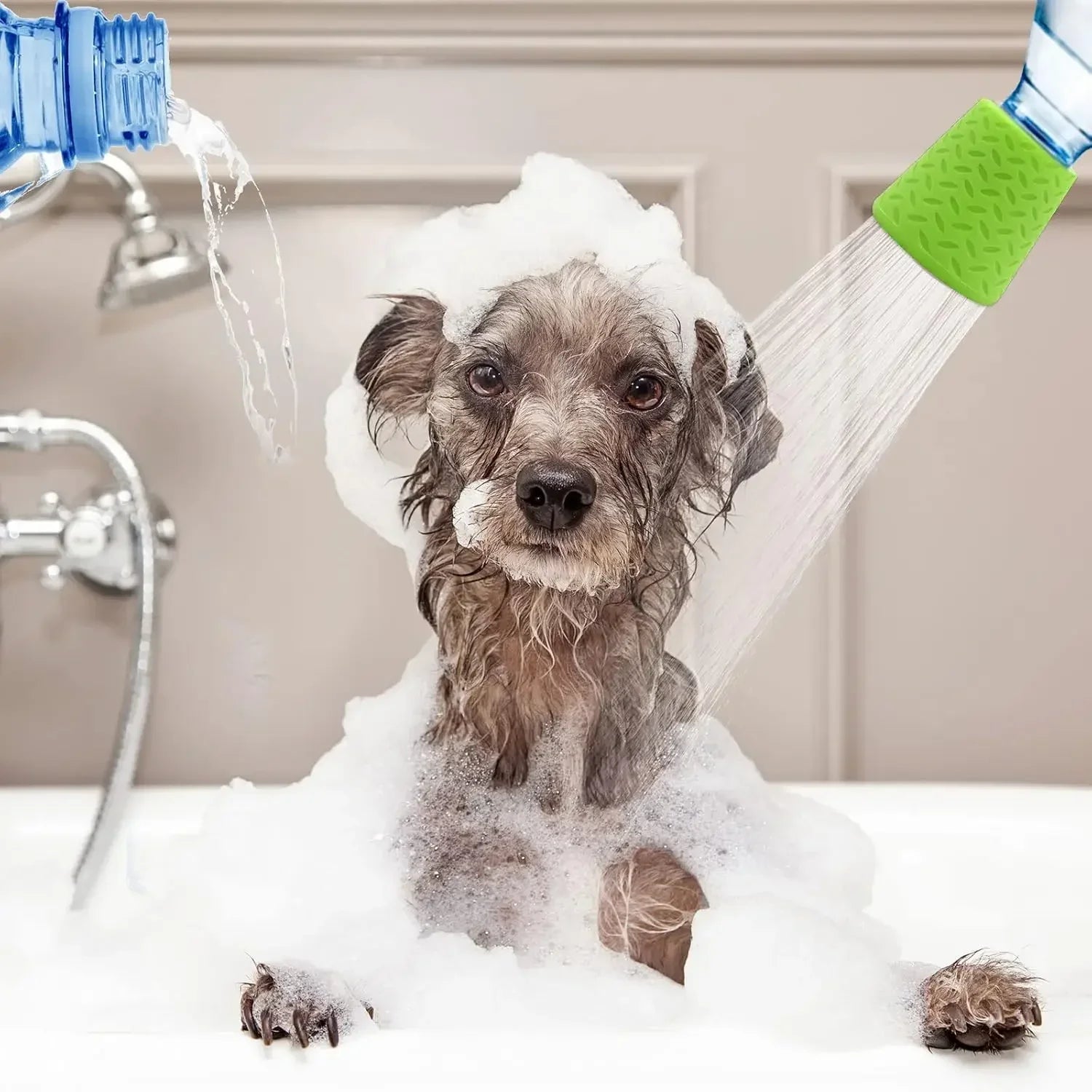 PAWSPLASH – Przenośna Silikonowa Głowica Prysznicowa dla Zwierząt Domowych