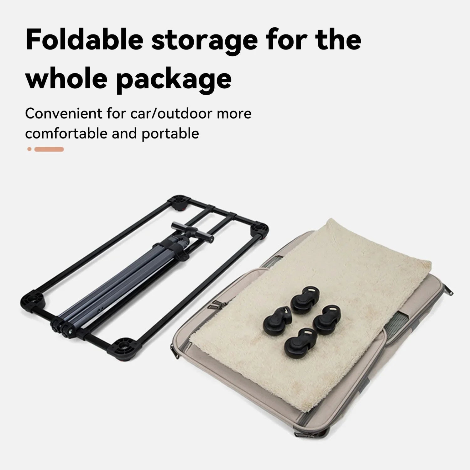 Huisdierentrolley Oxford Kaki 60x40x35 cm – Torebkowa Wózkowa dla Kota lub Małego Psa
