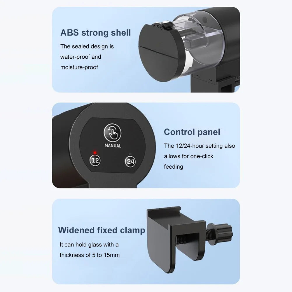 AquaSmart Automatyczny Podajnik Pokarmu do Ryb z Timerem