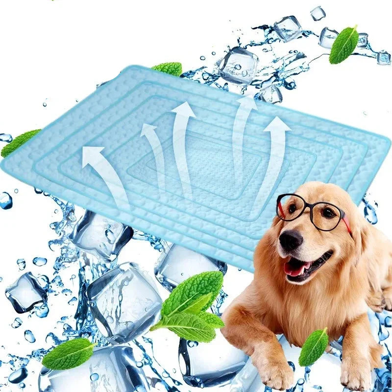 Koelmat Hond Ice Silk – Oddychające Letnie Legowisko Lekkie