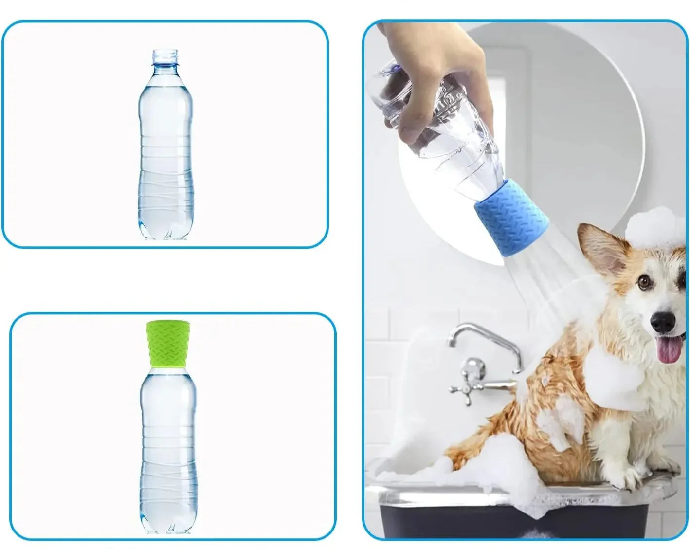 PAWSPLASH – Przenośna Silikonowa Głowica Prysznicowa dla Zwierząt Domowych