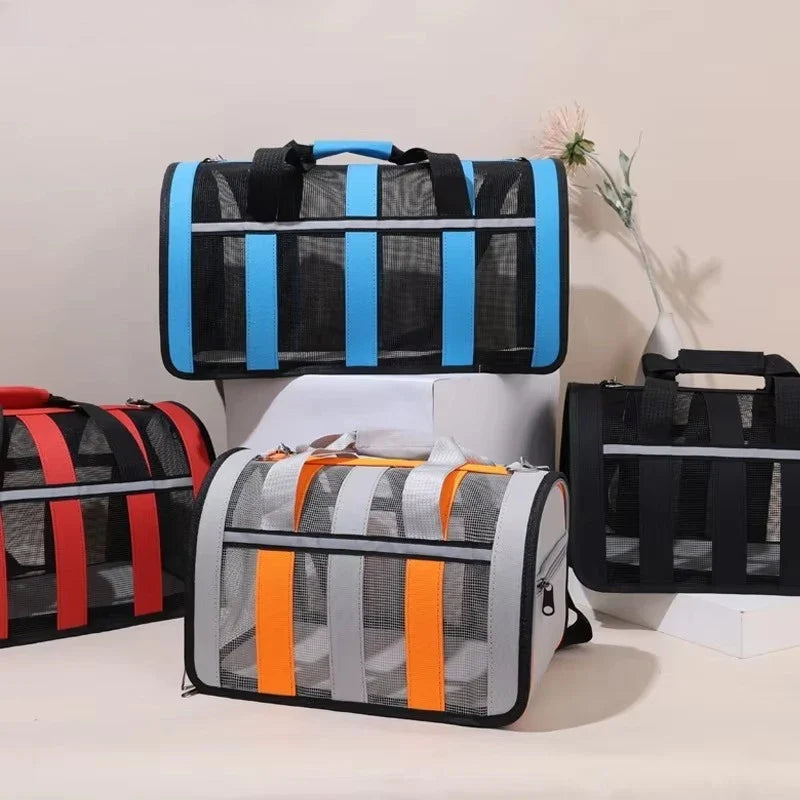 Torba dla Zwierząt Nylon Oddychająca – Przenośna dla Kotów i Małych Psów