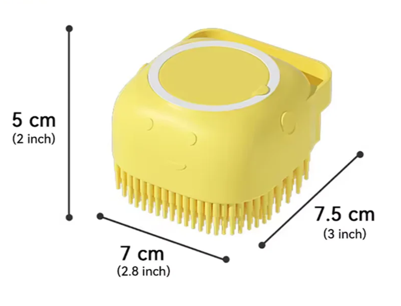 PurrPaws Silikonowa Szczotka do Masażu i Kąpieli Zwierząt