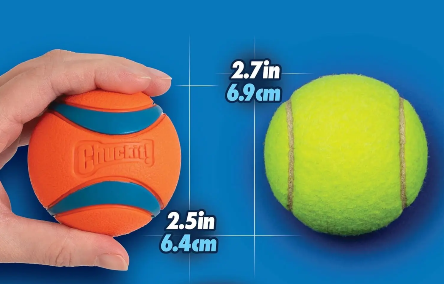 Chuckit UltraBounce Piłka do Zabawy – Mała Piłeczka Skacząca dla Psów